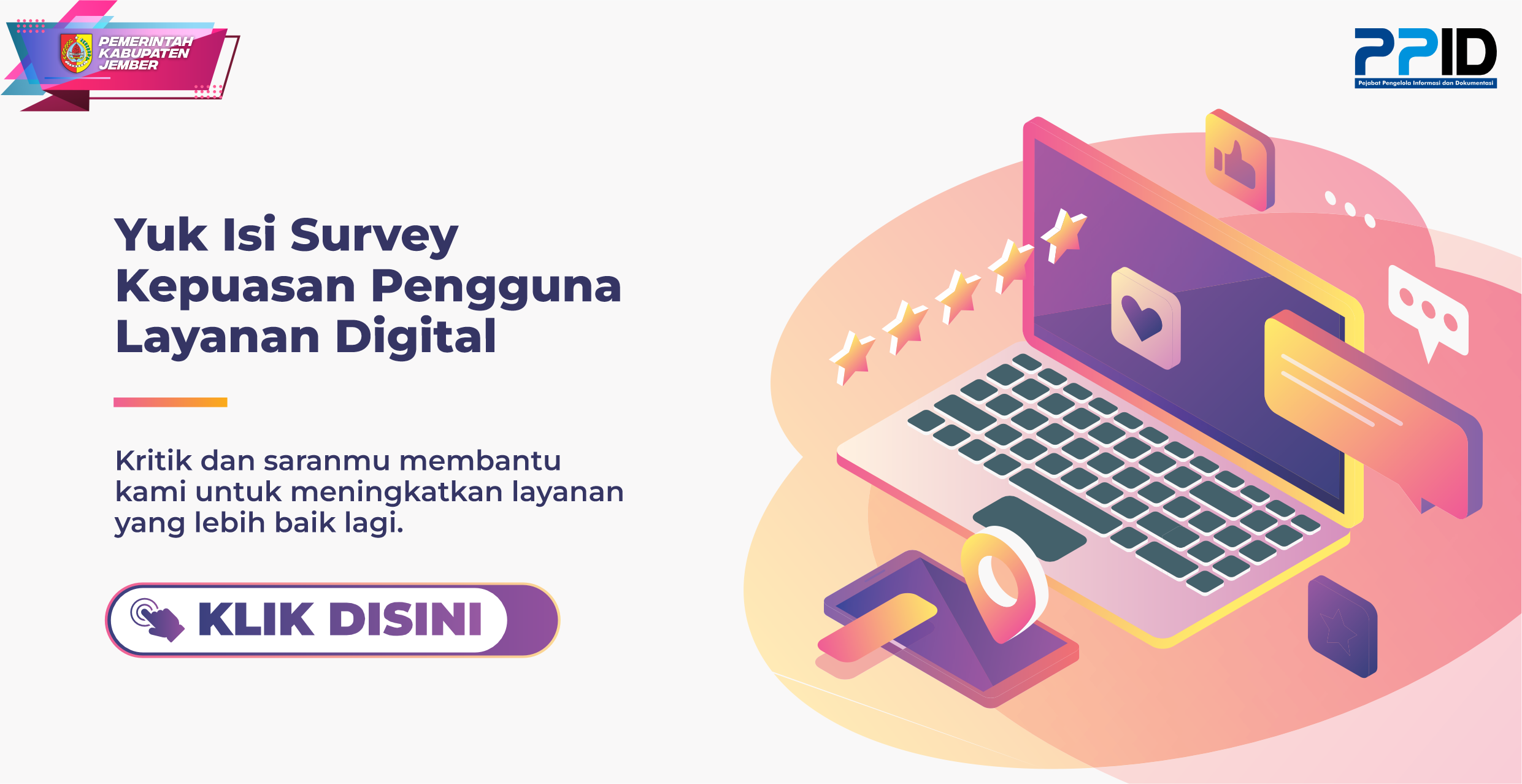 Banner Survey Kepuasan PPID