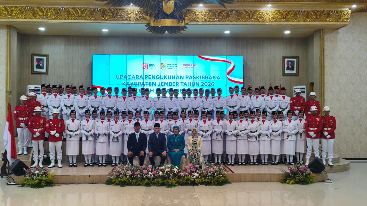 paskibraka-jember-2026-dikukuhkan-siap-kibarkan-merah-putih-di-hut-ke-81-ri-20260816